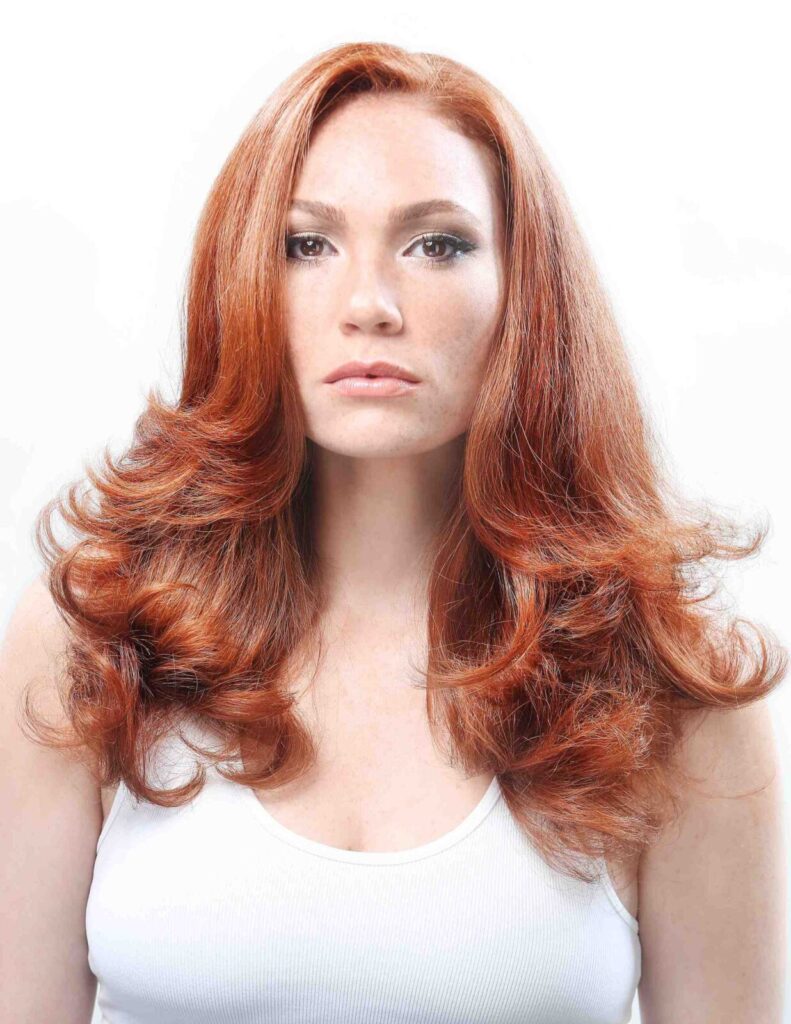 Couleur de cheveux roux en fonction de votre âge