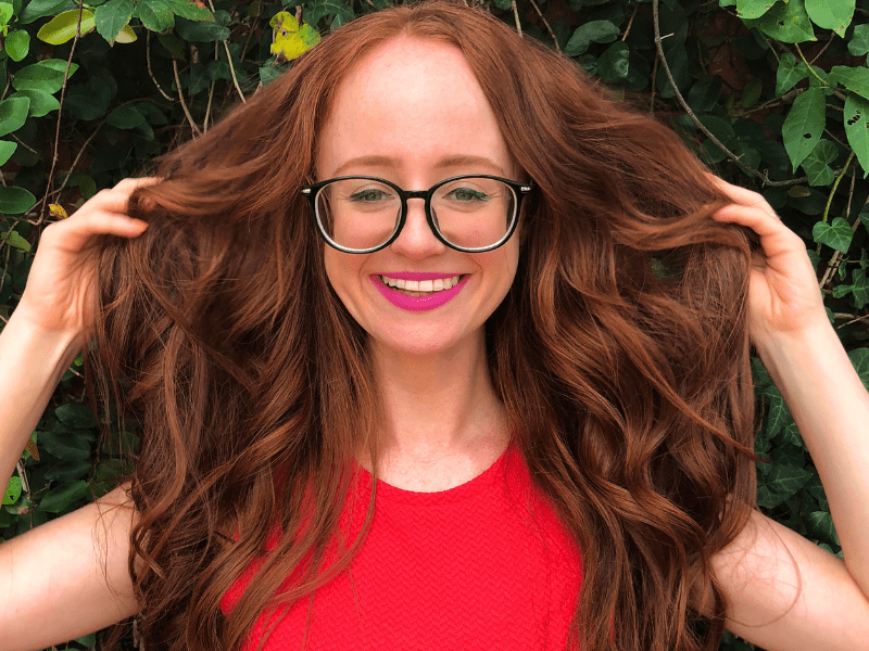 thick red hair
